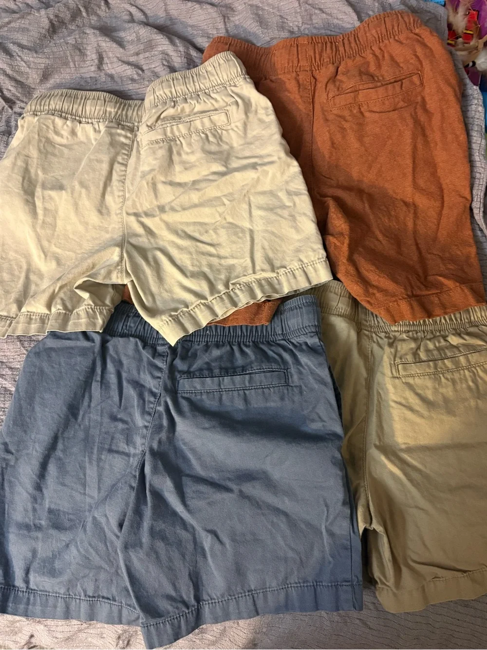 Old Navy Kids Shorts Bundle - Tan, Rust, Blue, Khaki